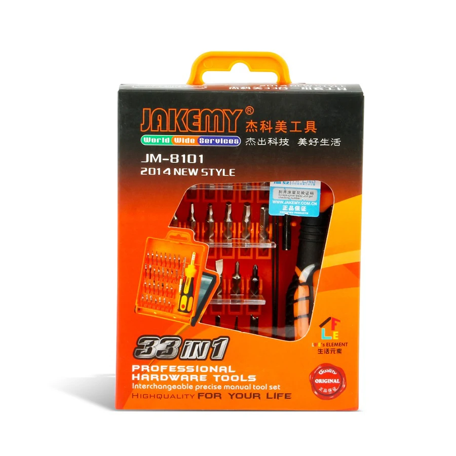 JAKEMY JM-8101 33 в 1 многофункциональная Прецизионная отвертка Набор для iPhone ноутбука Мини Электронная отвертка биты инструмент для ремонта