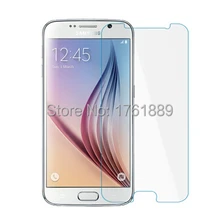 wholesale 0.3mm smartphone clear 9H pelicula de vidro tempered glass toughened protective film on phone for samsung s6 G9200