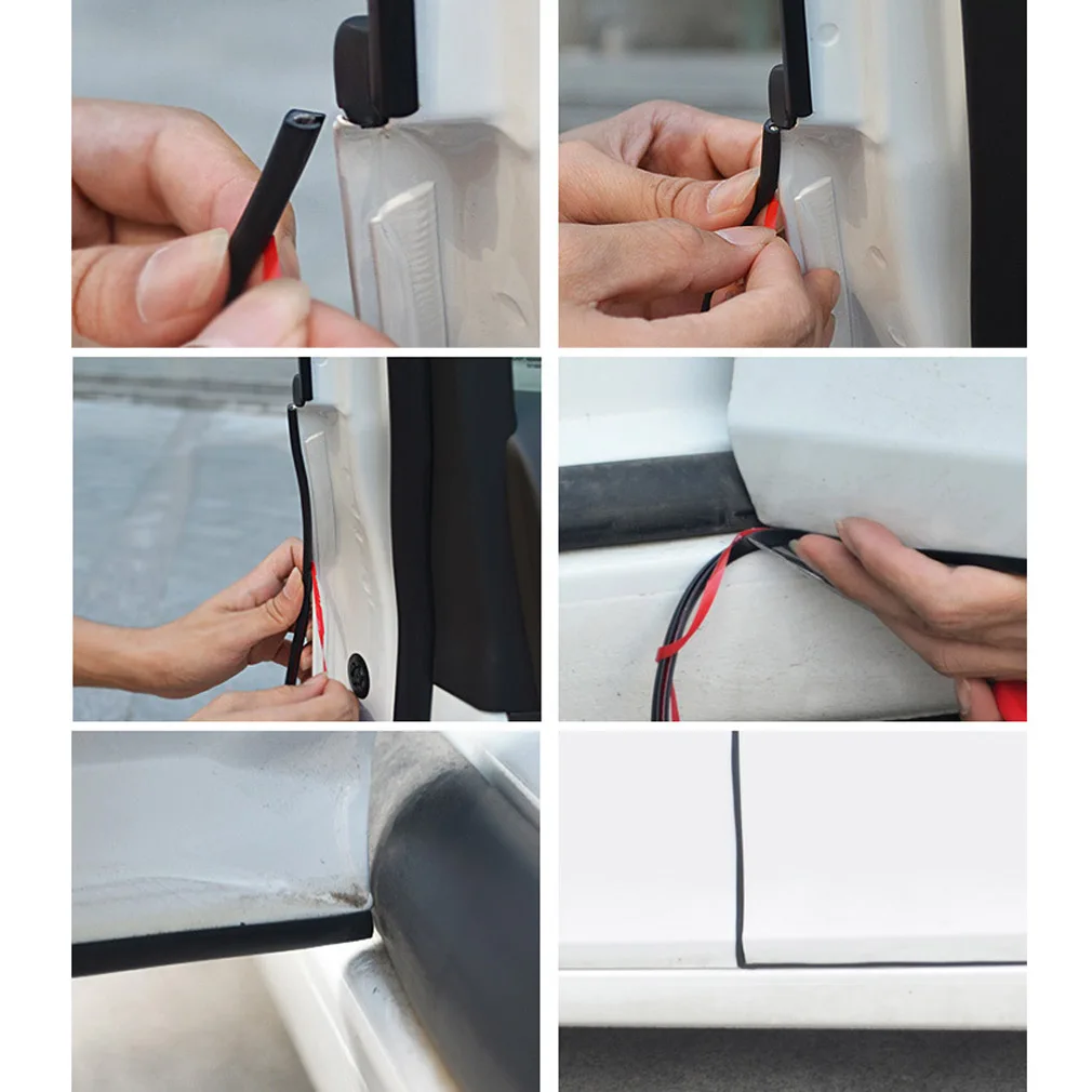 

Tool 10M Car Door Edge Guard Sealing Strips Black Moulding Trim Car Door Anti Scratch Protector Edge Guard Rubber Strips Car-Str