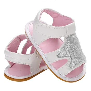 

Summer Fashion Baby Shoes Casual PU Soft Sole Star Decoration Kid Girls Child Sandals