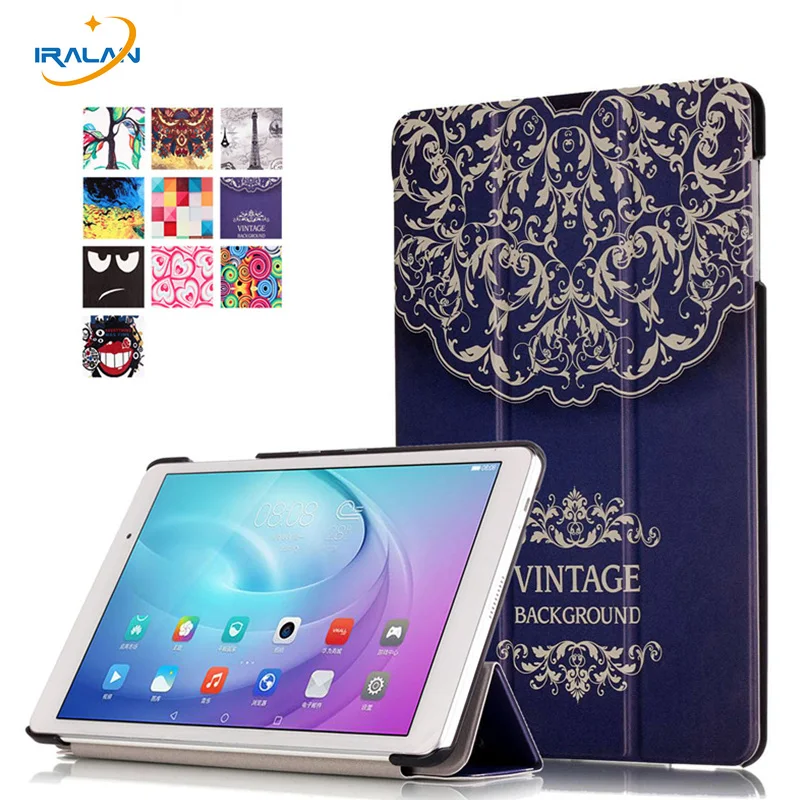 

Magnetic Ultra smart case for Huawei MediaPad T2 Pro 10.0 FDR-A01W FDR-A03L leather stand Tri-fold tablet cover + stylus + film