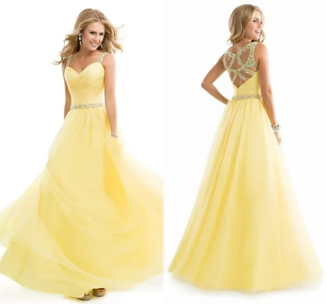 Light Yellow Prom Dresses