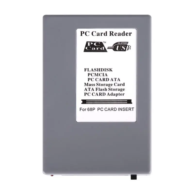 PCMCIA PC Card Adapter ATA массовый считыватель для 68p PC Card Instert PC к USB CF Card Adapter Reader