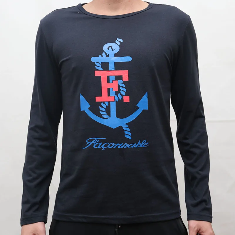 

homme famous brand top Men long sleeve Casual printing t Shirt camisa faconnable masculine eden park