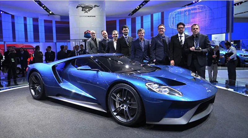 1:18 модели автомобилей из сплава спортивный автомобиль Ford GT с высокой симуляцией