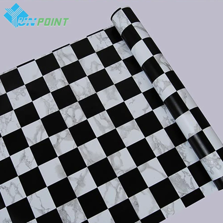 5M /10M Waterproof PVC Self Adhesive Wallpaper Kitchen Bathroom Toilet Wall Stickers Tile Sticker Mosaic Pattern Decorative Film