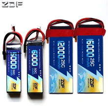 Zdf lipo bateria 3 s 11.1 v 5000 mah 6000mah 8000mah 10000mah 12000mah 16000mah 25c 30c 50c para rc helicóptero quadcopter