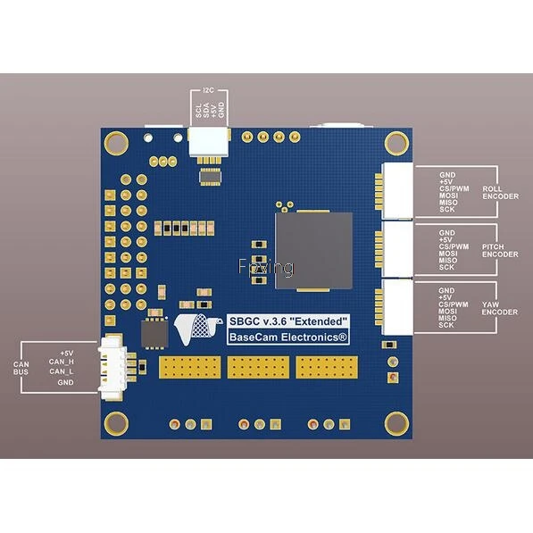 BaseCam Simple BGC 32 битный расширенный бесщеточный шарнирный контроллер версии 3 6 с