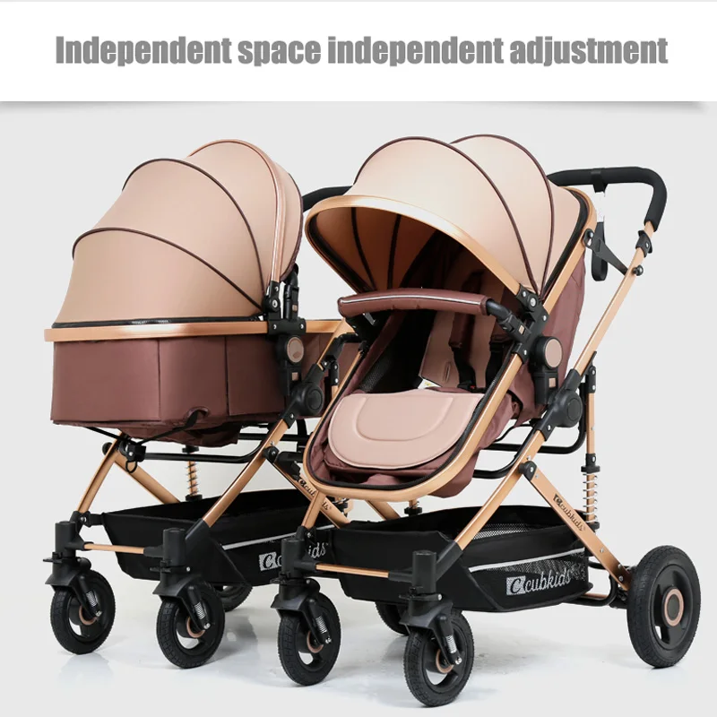 Коляска Babyfond с двумя роликами легкая складная коляска высоким
