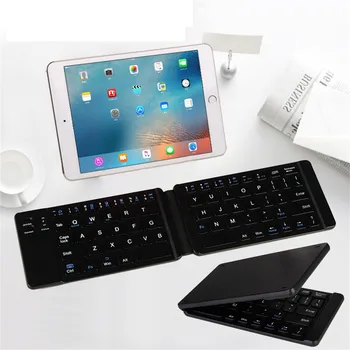 

English Bluetooth Folding Keyboard Portable Foldable 67Keys Wireless Keyboard Universal For iPad IOS/Android/Windows G5