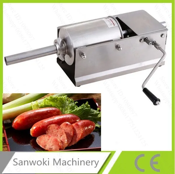3L Hand operated Sausage filler stuffer;Stainless steel 304 Commercial