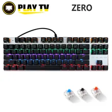 Metoo Mechanical Gaming font b Keyboard b font 87 104 Anti ghosting Luminous Blue Switch Backlit