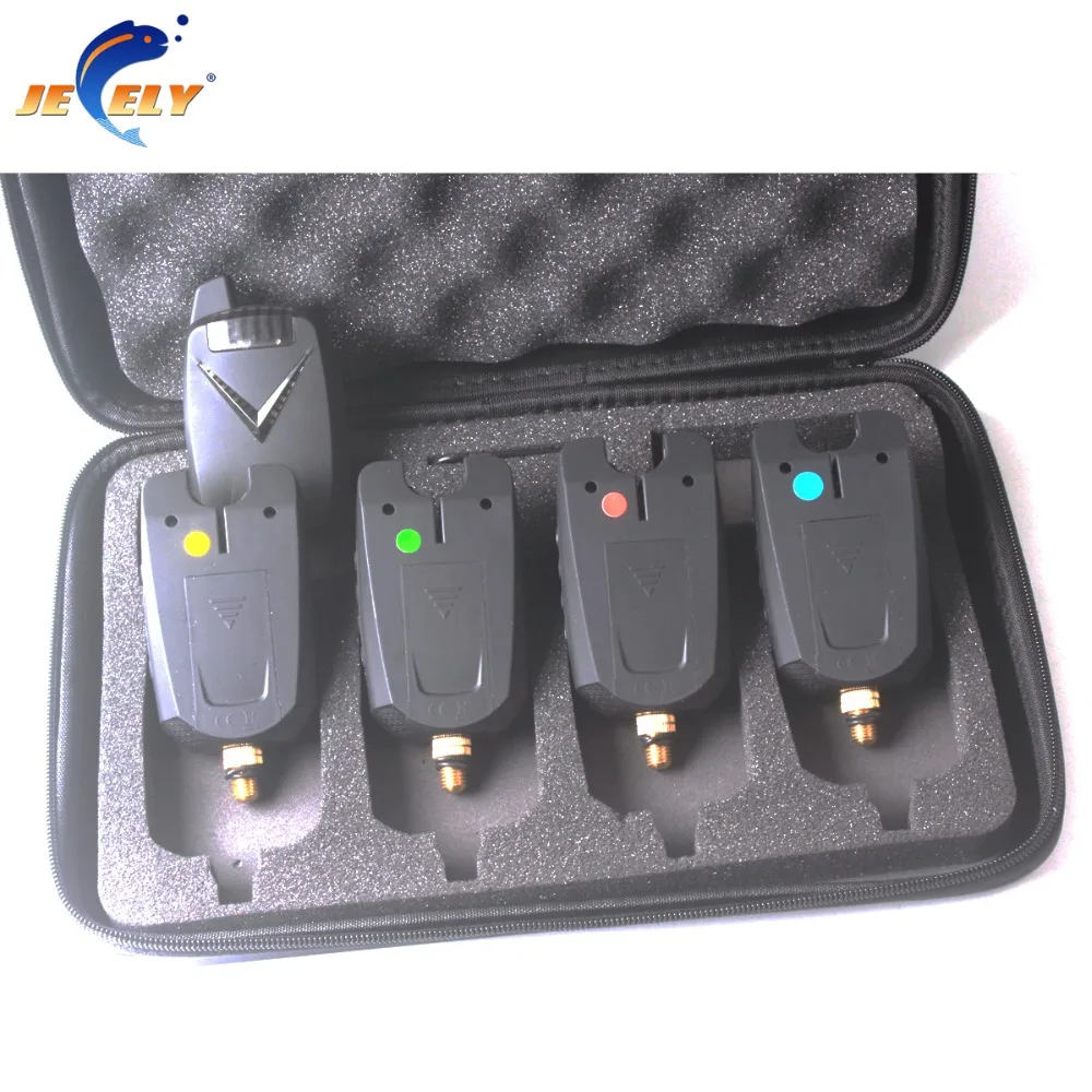  Jeely JY68-4 Fishing bite alarm wireless fishing bite alarm set 8 LED for carp fishing alarm set (4 - 32946266703