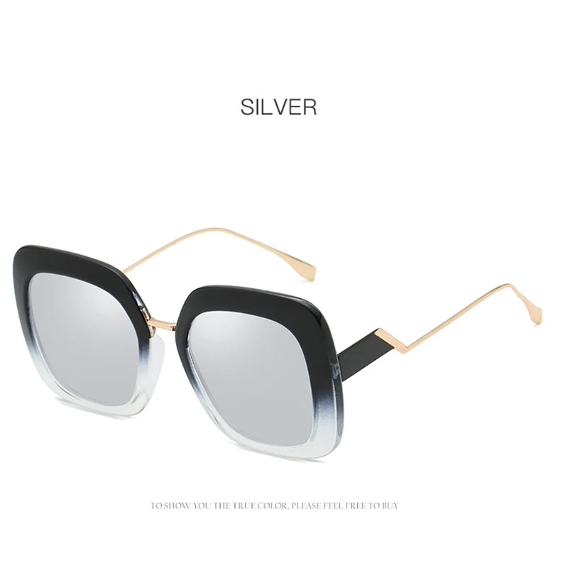 Новые модные квадратные солнцезащитные очки для женщин брендовые Дизайнерские мужские черные розовое зеркало градиентные солнцезащитные очки oculos de sol feminino