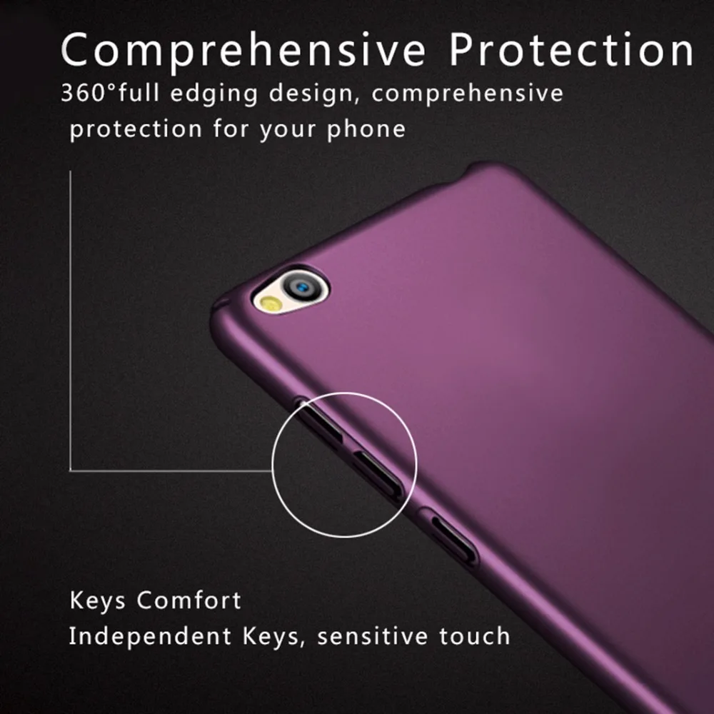 Чехол для Xiaomi Redmi 4A Роскошный Матовый чехол жесткий пластиковый телефона из