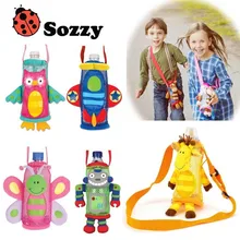 Прозрачные милые детские короткие носки под кроссовки сумка для бутылки фигурка животного для кормления Бутылка Для Молока бутылка для напитков сумка для малышей от 3 месяцев-15 лет, детское платье