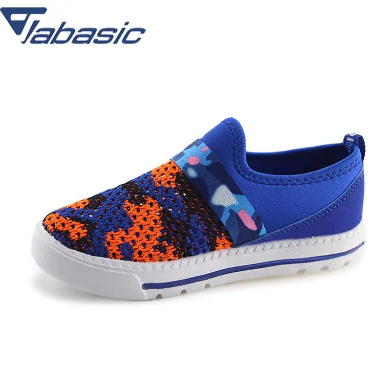 

JABASIC Colorful Print Flats Loafers 2018 Kids Boys Girls Non-slip Shoes Pu Mesh Patchwork Sport Sneakers Chaussure Enfant