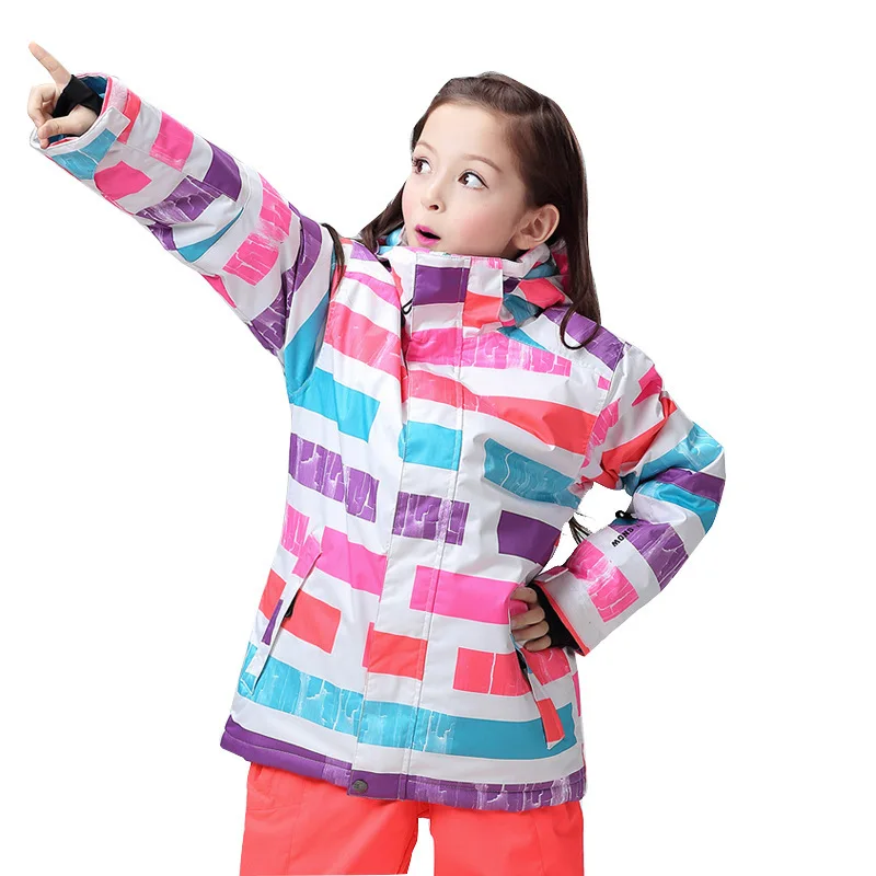

New Kids Winter Skiing Snow Ski Jacket Boy Girl Outdoor Sport Waterproof Windbreaker Padded Coat Snowboarding Snowboard Jackets