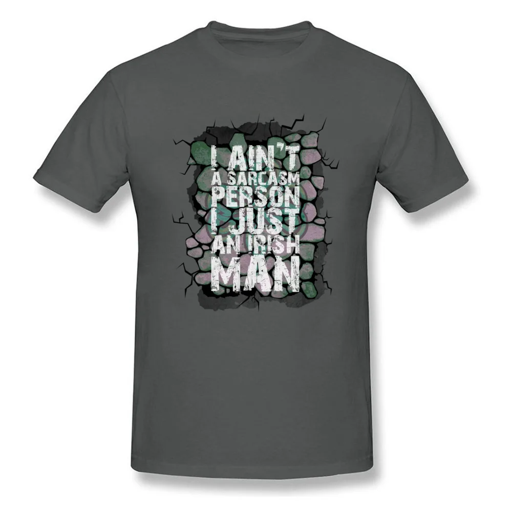 I Aint A Sarcasm Person Irish Mens St. Patricks Day TShirt_carbon