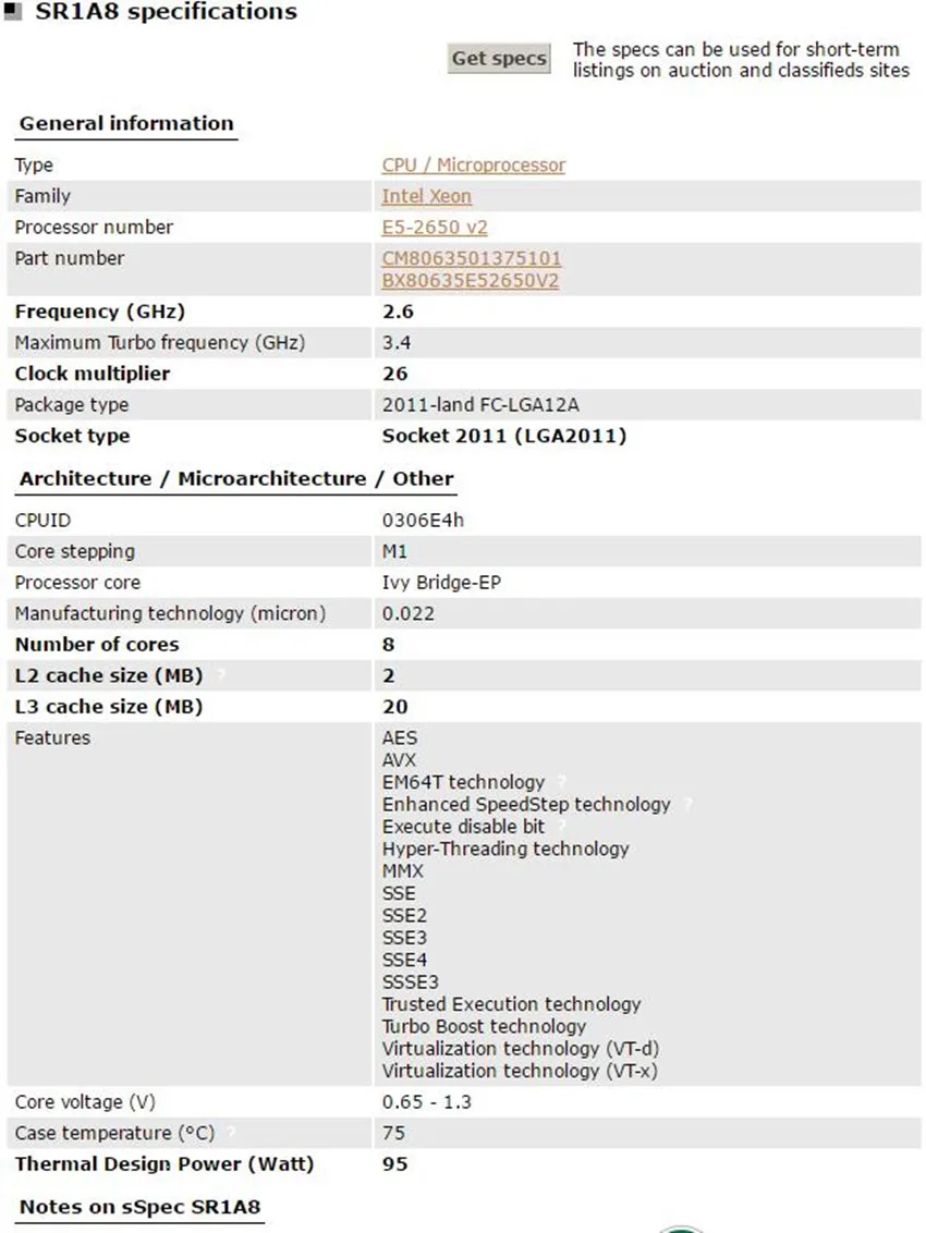 E5 2650V2参
