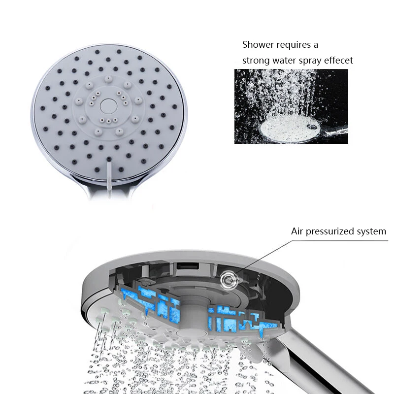 Micoe душем Ручной Дождь 6 функция ABS душ ванная комната Душ аксессуары под давлением водосберегающих смеситель для душа HS005