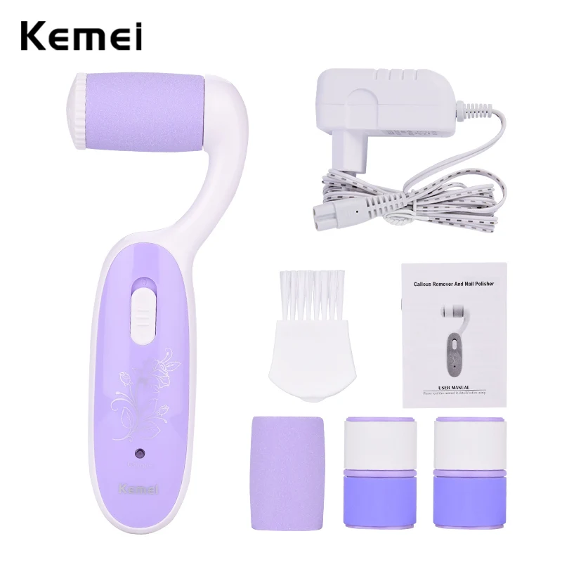 

2 in 1 Rechargeable Foot Dead Dry Skin Callus Remover Pedicure Tools Foot Care Electric Foot File For Heels with Grinding Head