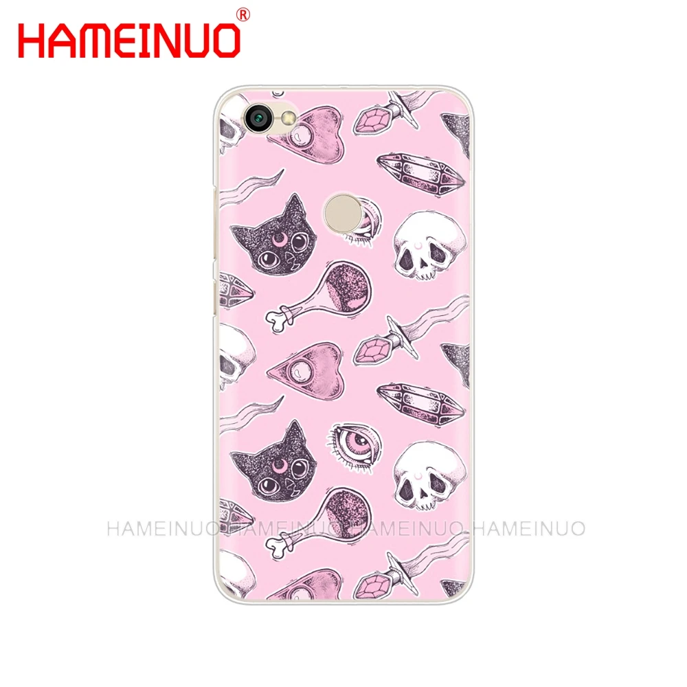 HAMEINUO Pastel Goth Girl летучие мыши Радуга многоцветный чехол для телефона Xiaomi redmi 5 4 1 1s 2 3