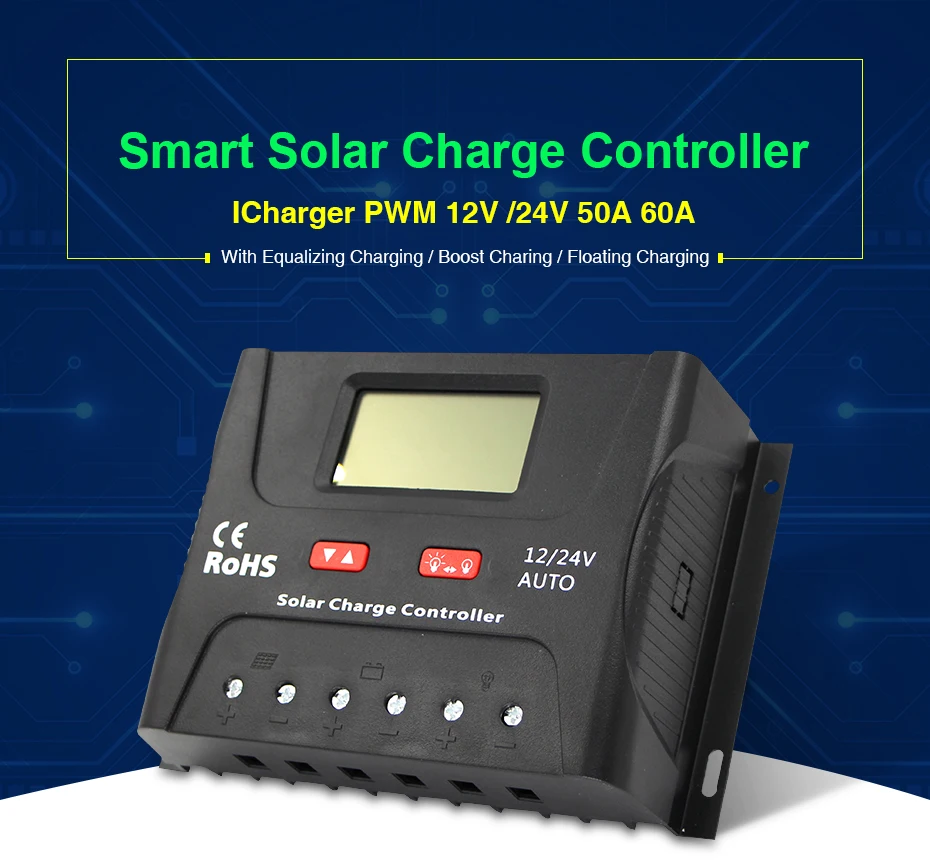 EASUN POWER Solar Controller Charge PWM 50A 60A LCD Voltage Regulator 12v 24v Solar Regulator Solar System Charger Controller_01