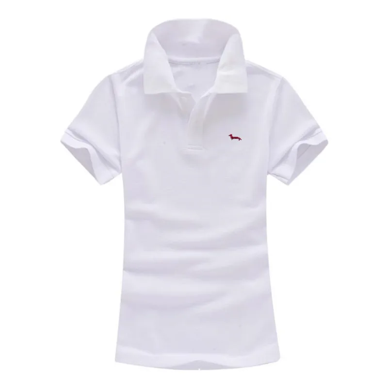 

2018 New Casual Summer Women cotton polos shirt short sleeve Embroidery Solid slim fit breathable harmont Sweethearts blaine