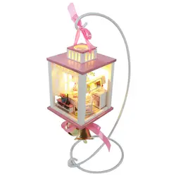 Дисплей показывает стенд Поддержка рамка для DIY Кукольный дом M022 M023 Wind Chime колокол подарок миниатюрный кукольный домик игрушки для детей