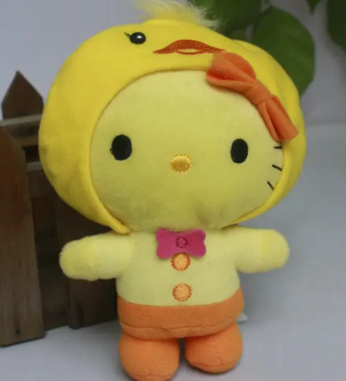 

hello kitty Dress in Chicken cute siut Decor toy stuffed plush doll toy 15cm 6"