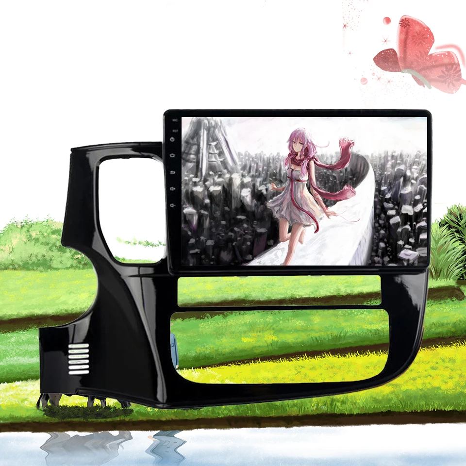 Android автомобильный DVD GPS мультимедийный плеер для Outlander 2014 2015 2016 2017 dvd навигация
