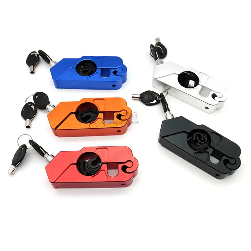 Motorcycle Scooter Brake Lever Lock Handlebar Security Lock Throttle Grip USA