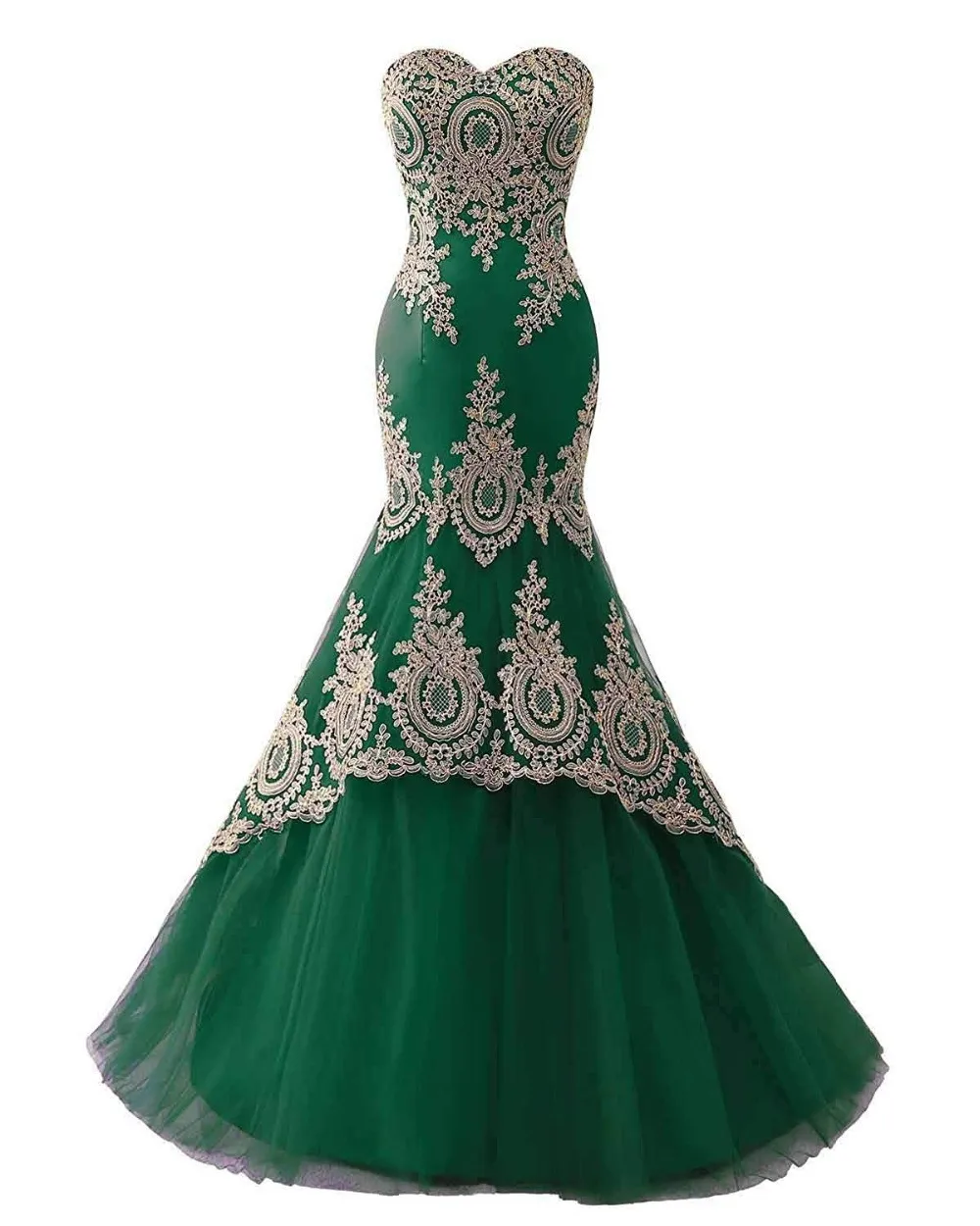 Tulle-Sweetheart-Mermaid-Prom-Dresses-With-Gold-Lace-Appliques-Vestidos-largos-de-fiesta-Elegant-Women (4)