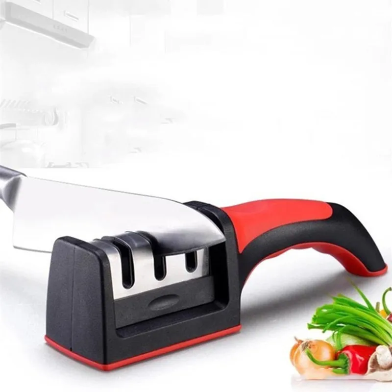 

Household Fast Knife Sharpener Professional Three-stage Grinder Multifunctional Stainless Steel Blade Kitchen Accessories Tools