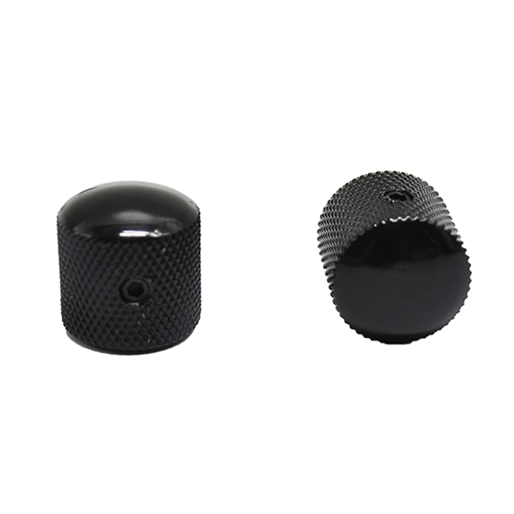 4Pcs/Set Metal Dome Tone Tunning Knob Volume Control Buttons Guitar Knobs for Electric Guitar Bass Guitar Parts Accessories