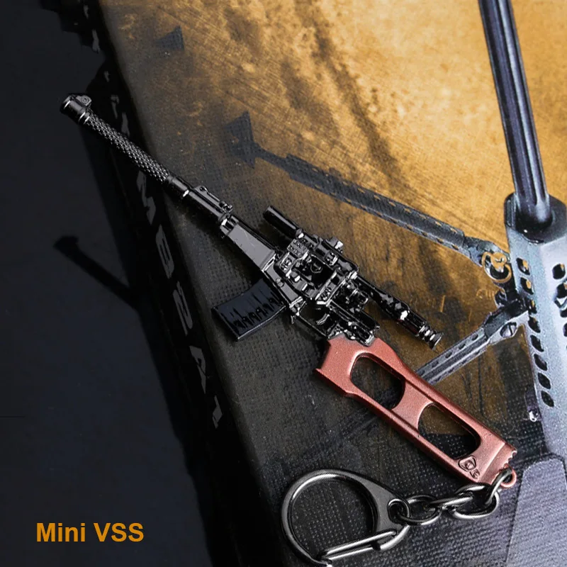 10 см PUBG Mini AWM 98 K AKM Gun VSS AUG SCARl снайперская винтовка модели оружия брелок