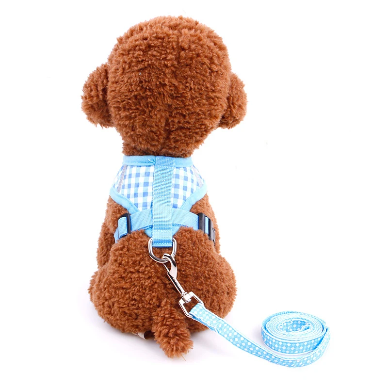 

Adjustable Dogs Chest Vest Lattice Polyester Harness For Puppy Cat Collar Pet Dogs Chest Strap Leash Leisure Pet Product