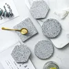 Posavasos de cerámica con patrón de granito, tapete redondo de mesa de porcelana, taza para té y café, 1 Uds., envío directo ► Foto 1/5