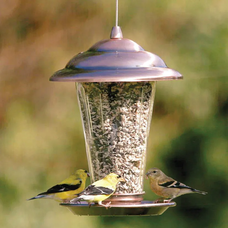 

Imitation copper outdoor bird feeder bird house garden garden decoration bird feeder wild bird attracting WF702908