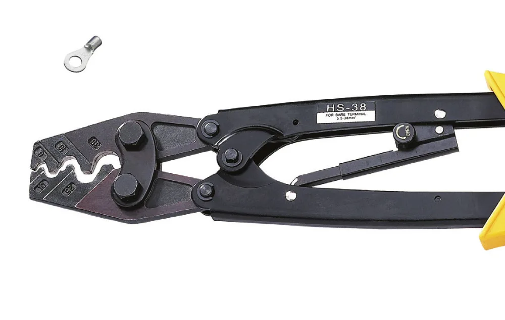 

Ratchet Terminal Crimping Tools5.5-38mm2 AWG 10-2 terminals crimping tools Point type multi crimping pliers