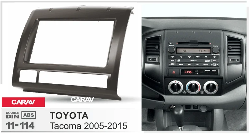 CARAV 11-114 Высокое качество радио фасции Для марка toyota tacoma 2005+ рамка для DVD CD отделка монтажный комплект