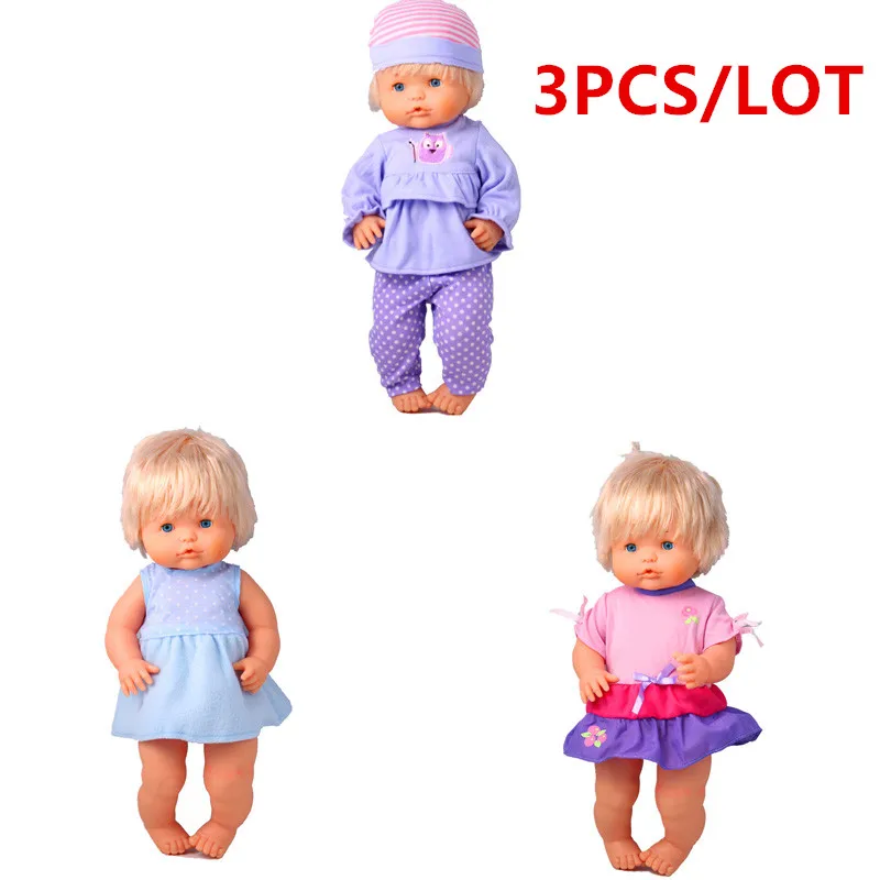 41 cm Nenuco куклы Nenuco Ropa y su Hermanita 3 шт./лот Новый Повседневная одежда и платья для 16 дюймов My Little Nenuco куклы