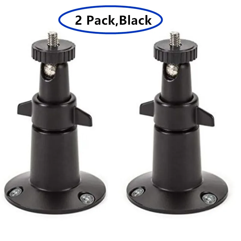 

Metal Security Wall Mount- Adjustable Indoor/Outdoor Mount for Arlo, Arlo Pro and Other Compatible Models(2 Pack - Black)