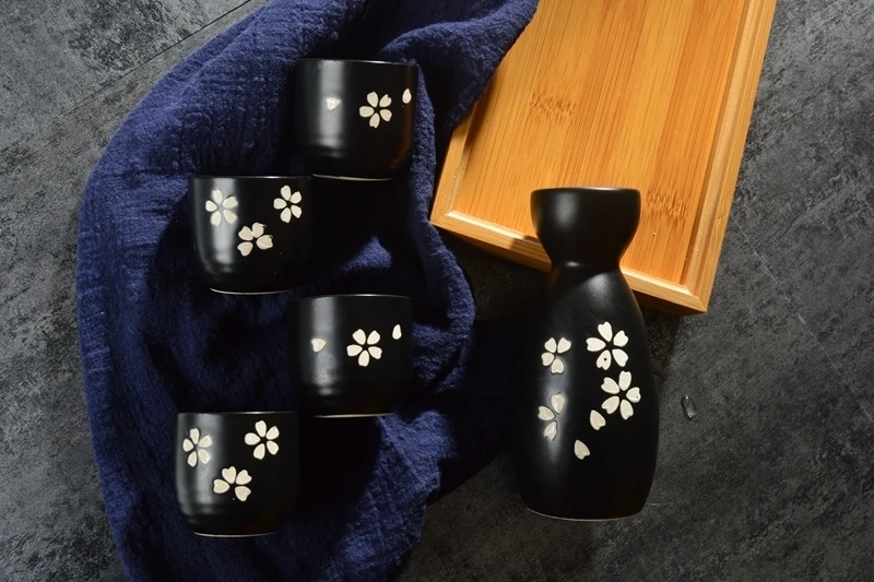 Японский Саке ликер керамический винный набор домашний Ресторан Горячая бутылка теплый китайский белый винный горшок чашка barware stoup