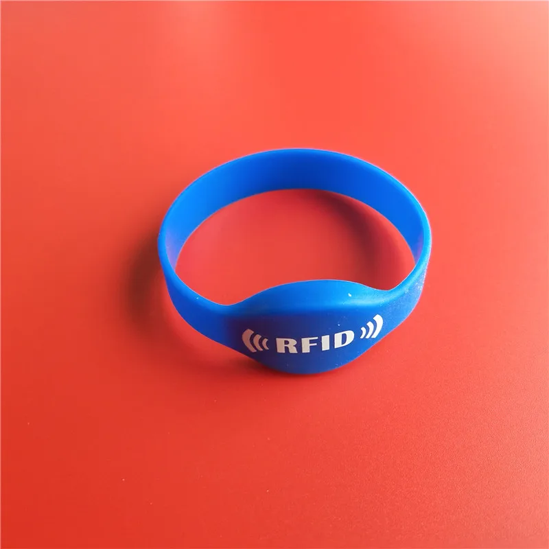 125Khz T5577 Writable Silica Gel Wristband RFID Bracelet Proximity Access Control ID Card 65MM