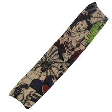 6 шт. новая нейлоновая эластичная фальшивая, временная татуировка рукава дизайн боди-арт чулки тату для крутых мужчин женщин NFE99