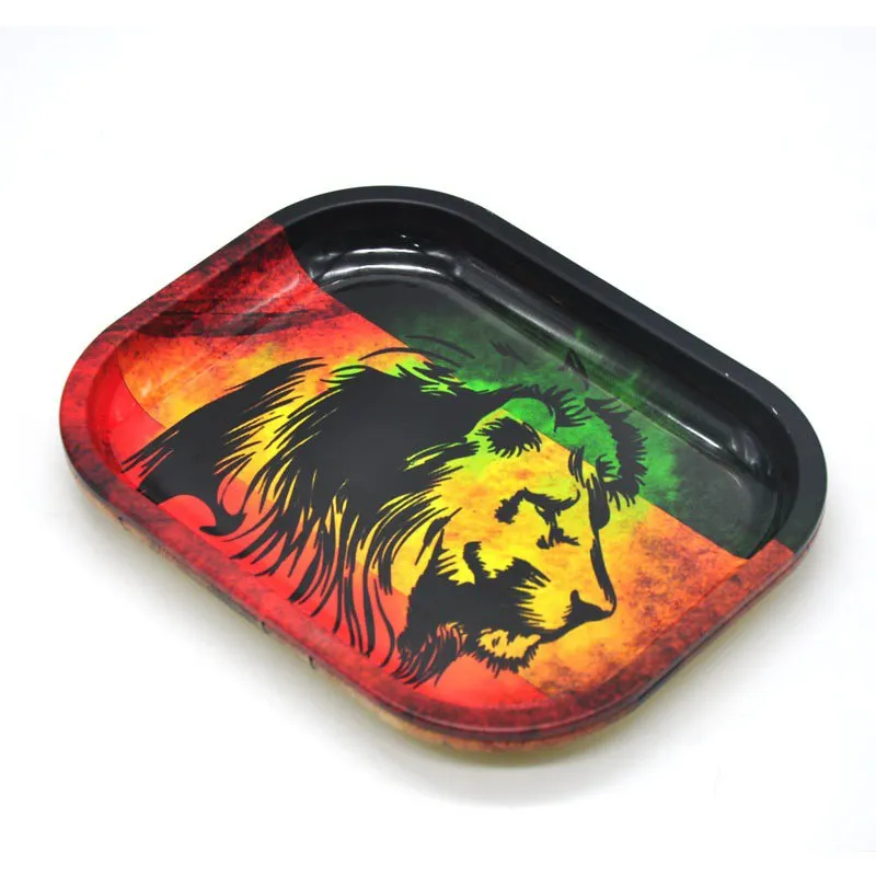 Plate Storage Square Tobacco Rolling Tray Storage Plate Discs For Smoking Herb Grinder Cigarette Container Lighter Tray Box