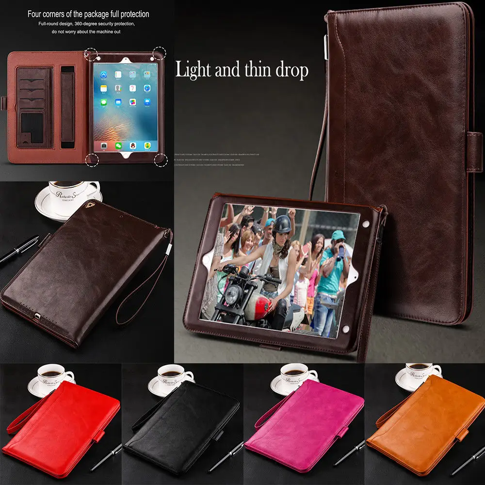 

For iPad mini 4 Luxury PU Leather Case Retro Briefcase Auto Wake Up Sleep Hand Belt Holder Stand Flip Bags Cover for iPad mini4