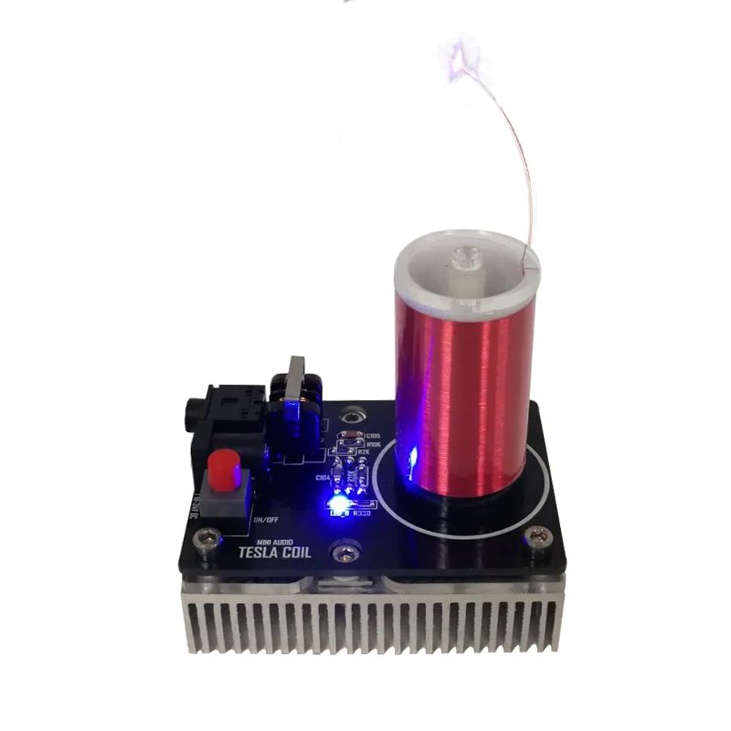  2019 New Mini Music Tesla Coil Light Up Air Artificial Lightning Scientific Experiment Teaching Aid - 32981382993